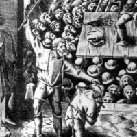 Begin van de reeks: Executie met zwaard Brughel